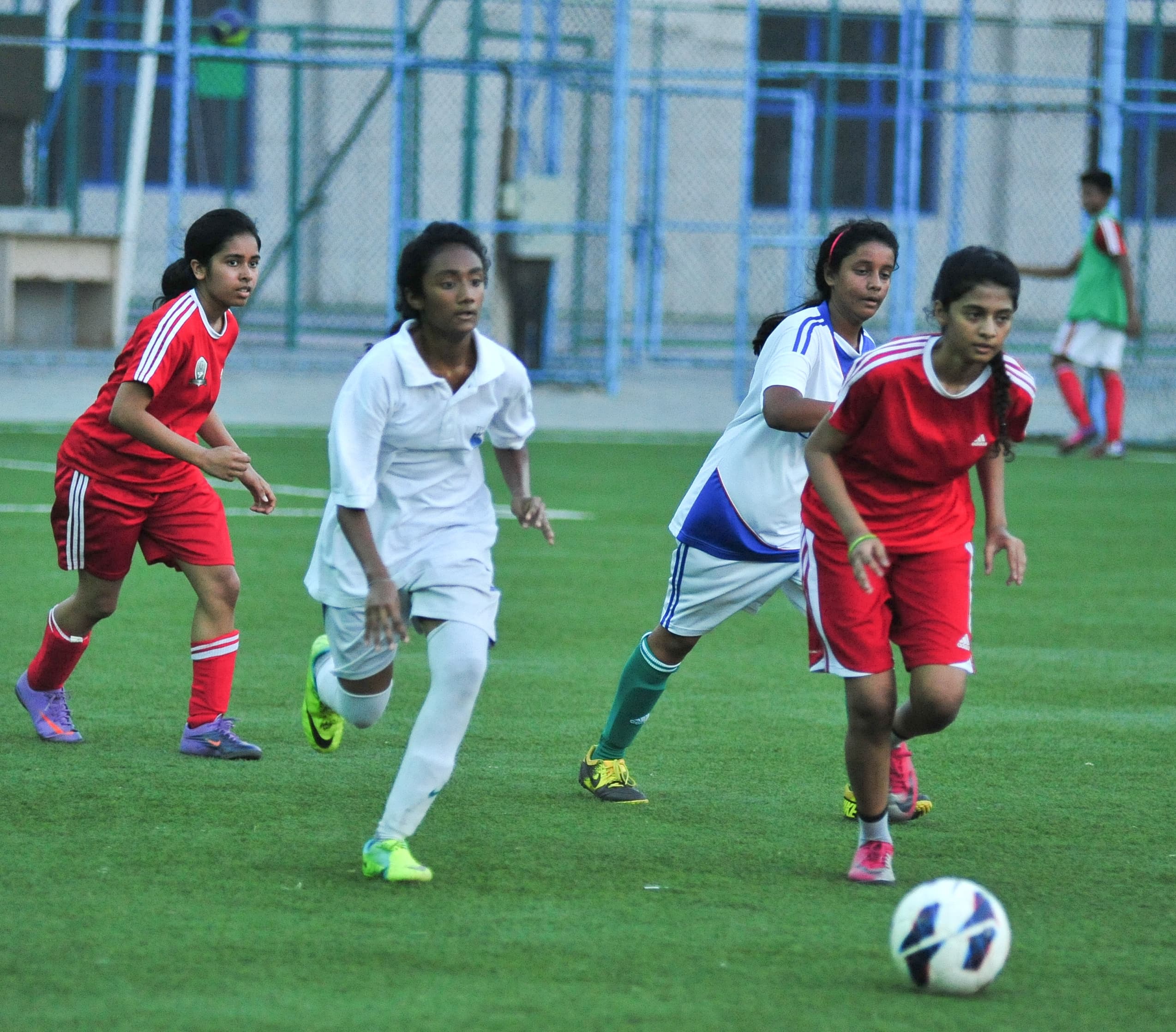 CFFA Girls Player Shooting on Goal